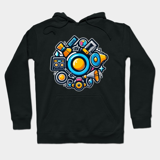 Audio and stereo sound Hoodie by NeyPlanet